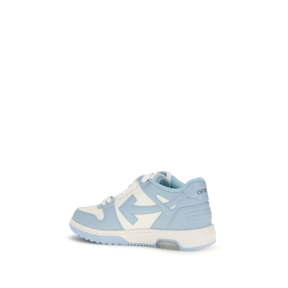 Off-White Blue Calf Leather Bos Taurus Sneakers | Regal Royce