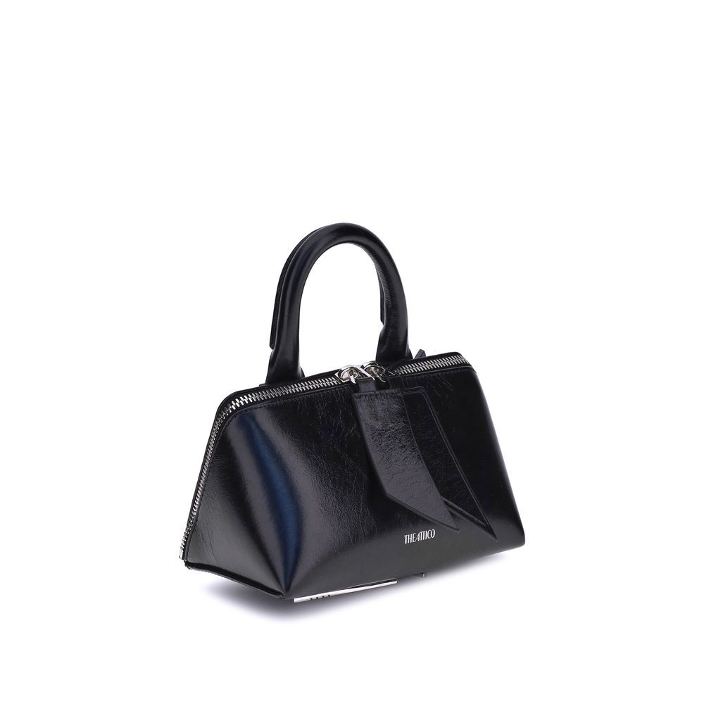 The Attico Black Calf Leather Bos Taurus Shoulder Bag | Regal Royce