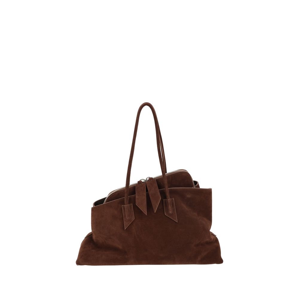 The Attico Brown Calf Leather Bos Taurus Shoulder Bag | Regal Royce