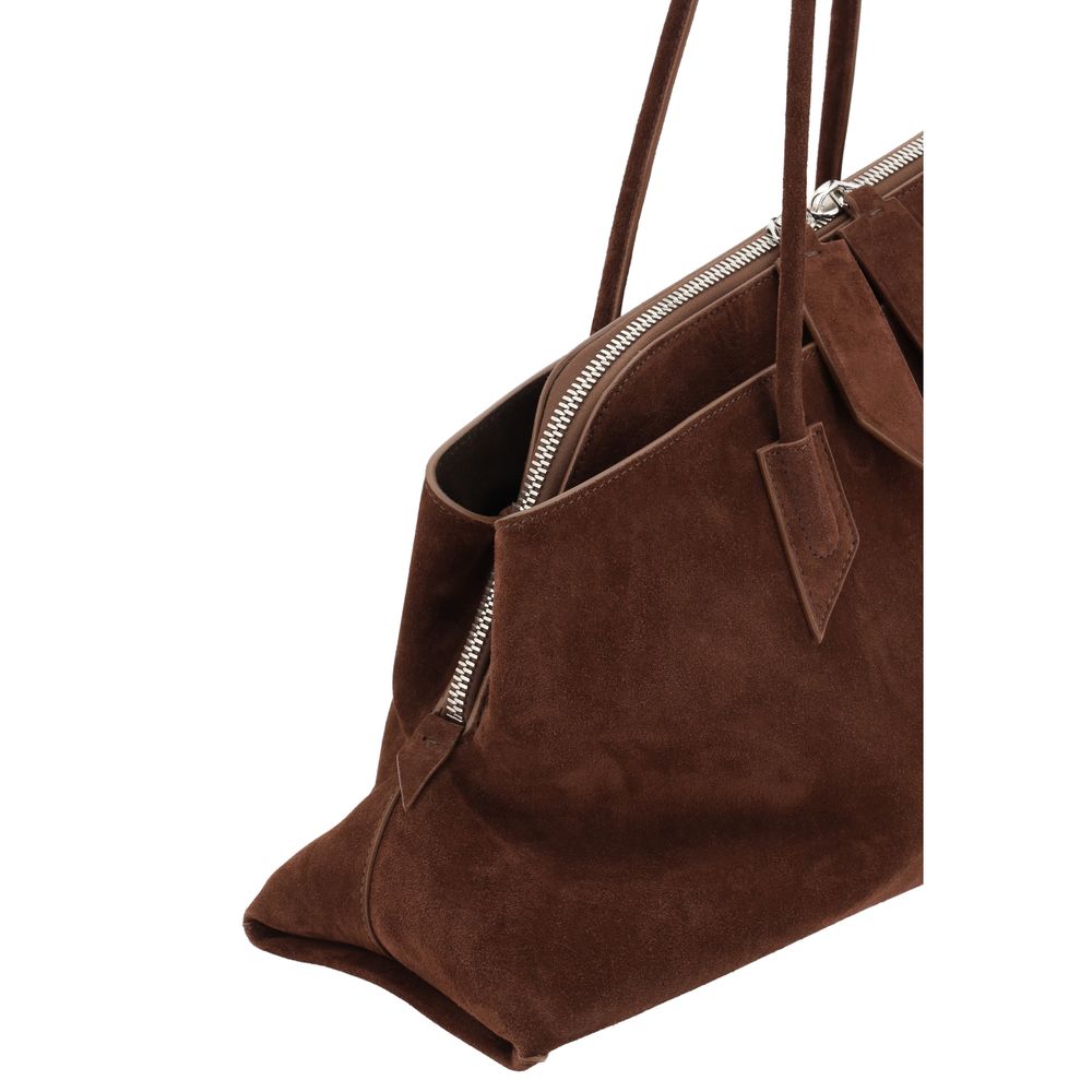 The Attico Brown Calf Leather Bos Taurus Shoulder Bag | Regal Royce