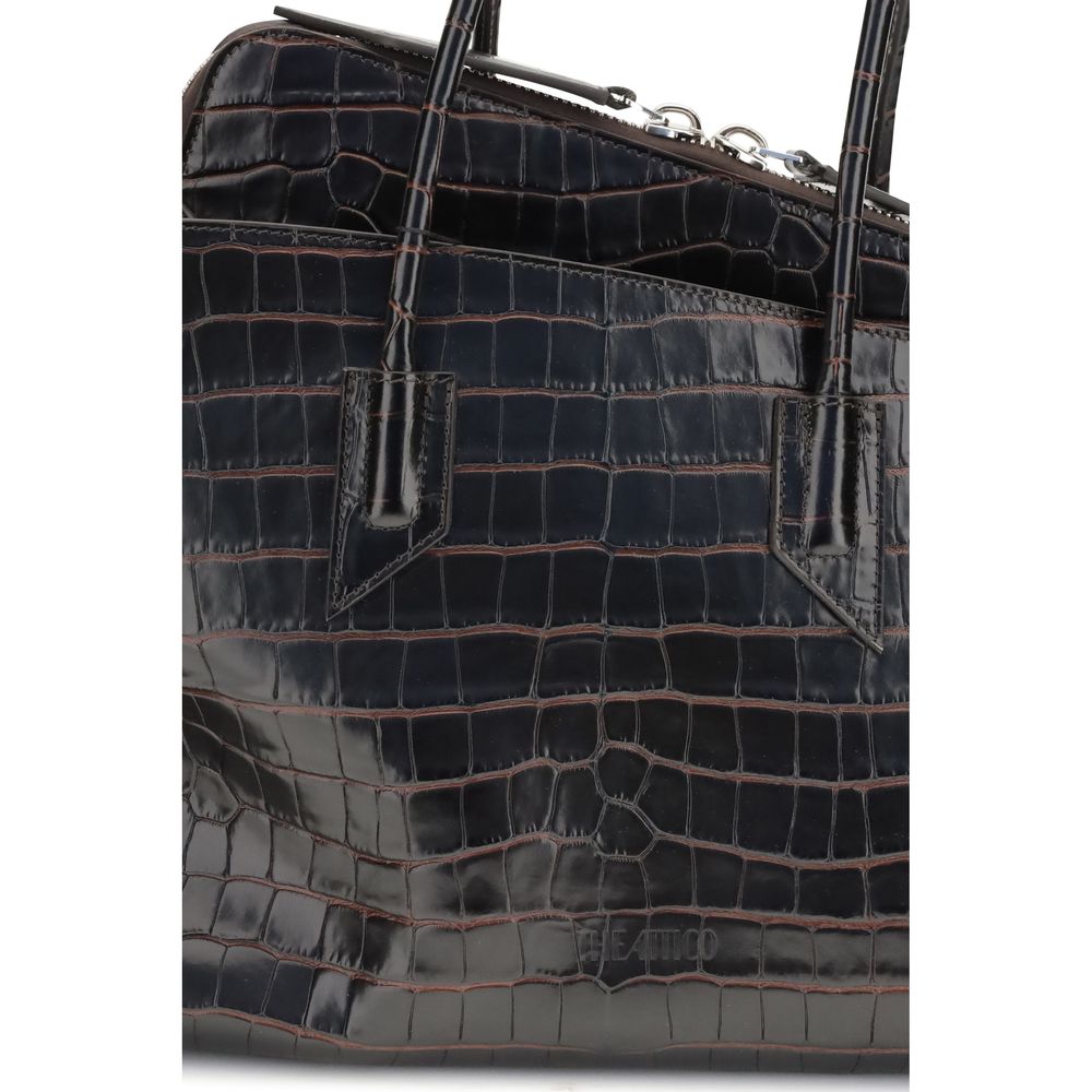 The Attico Black Calf Leather Bos Taurus Shoulder Bag | Regal Royce