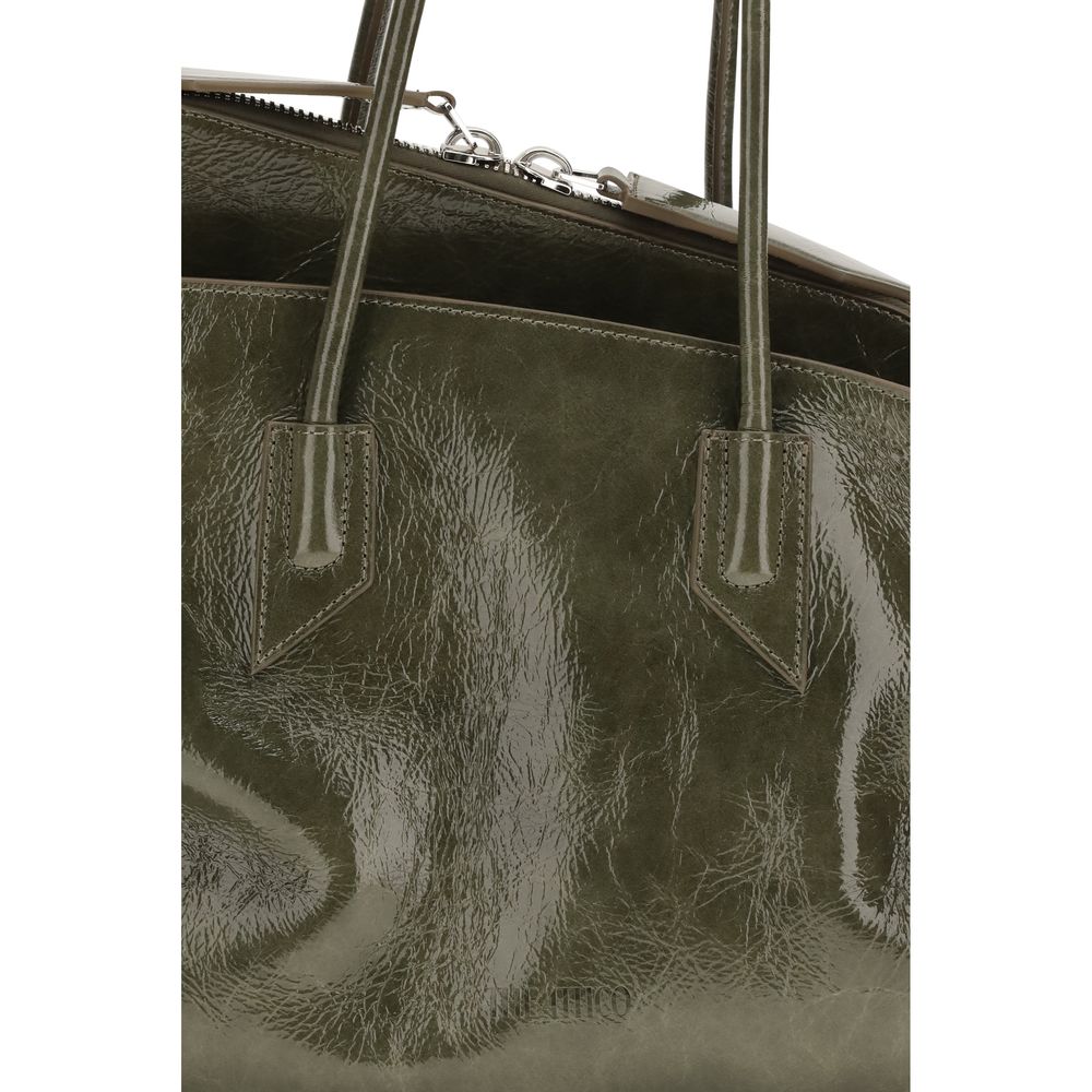 The Attico Bicolor Calf Leather Bos Taurus Shoulder Bag | Regal Royce