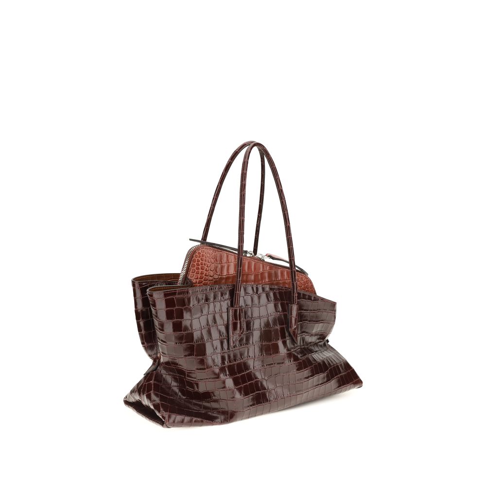 The Attico Bordeaux Calf Leather Bos Taurus Shoulder Bag | Regal Royce