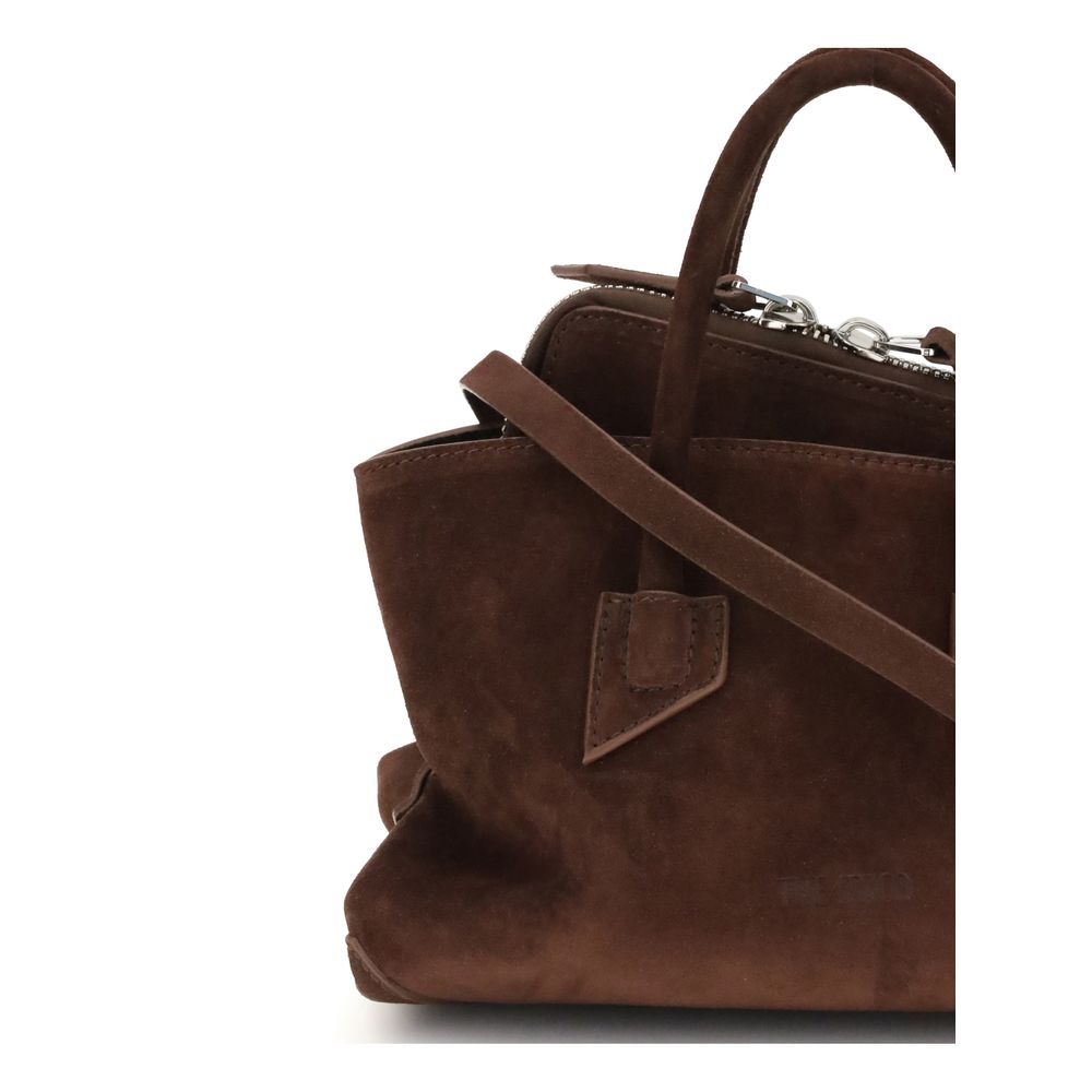The Attico Brown Calf Leather Bos Taurus Shoulder Bag | Regal Royce