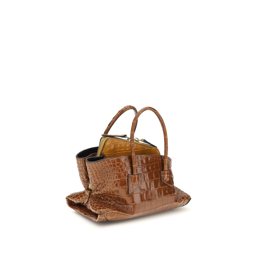 The Attico Brown Calf Leather Bos Taurus Handbag | Regal Royce