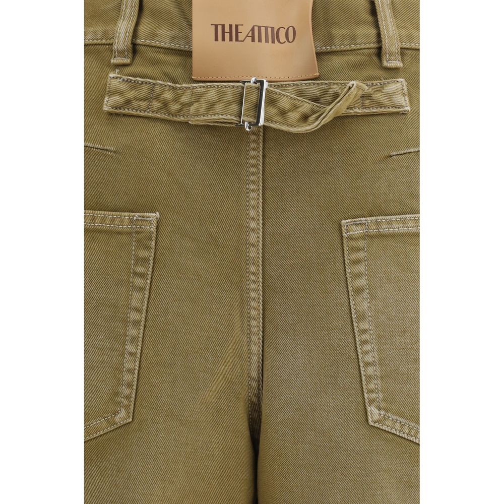 The Attico Brown Cotton Jeans Denim | Regal Royce