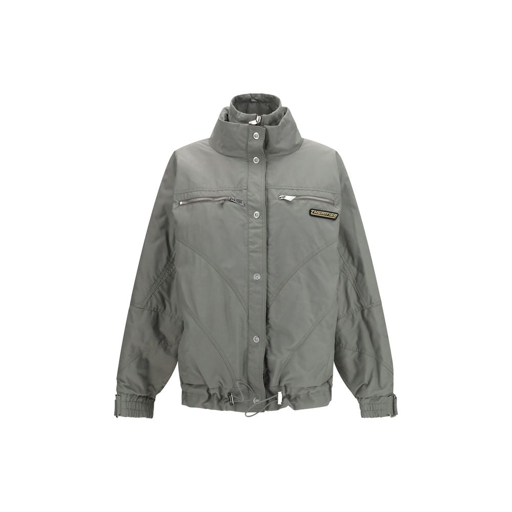 The Attico Gray Cotton Bomber | Regal Royce