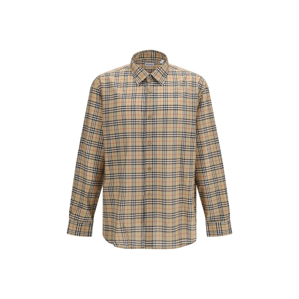 Burberry Beige Cotton Pattern Shirt | Regal Royce