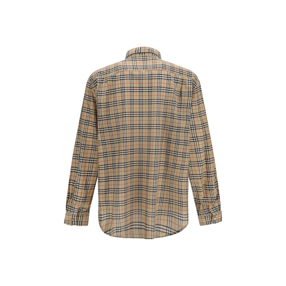 Burberry Beige Cotton Pattern Shirt | Regal Royce