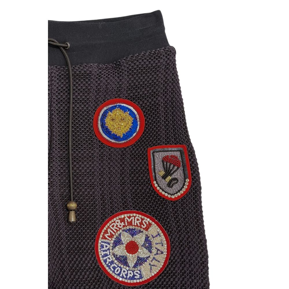Mr&Mrs Italy Blue Knit Women Pants | Regal Royce