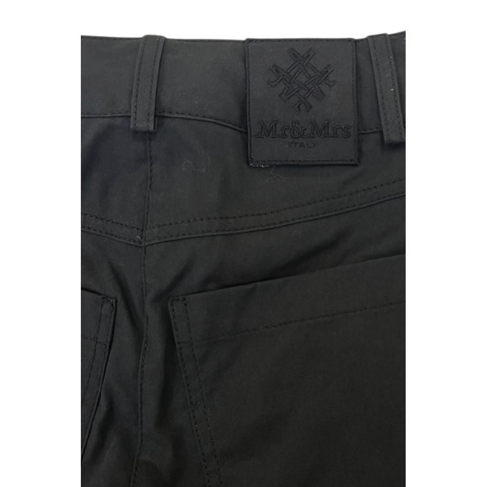 Mr&Mrs Italy Black Cotton Women Pants | Regal Royce