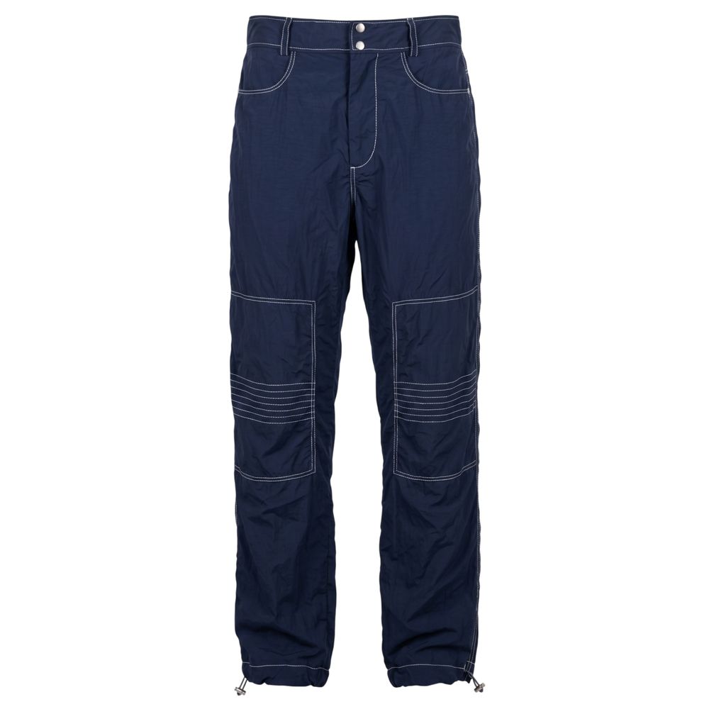 Mr&Mrs Italy Blue Polyamide Men Pants | Regal Royce