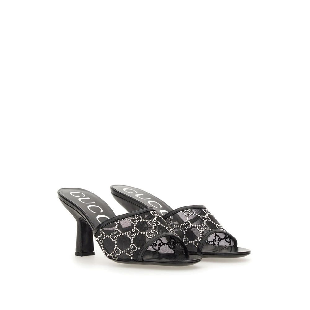 Gucci Black Polyamide Mules | Regal Royce