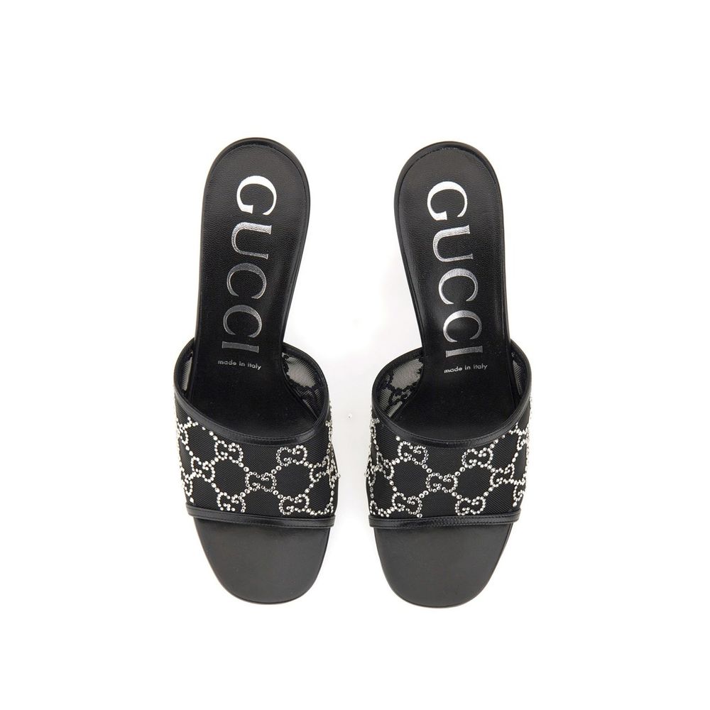 Gucci Black Polyamide Mules | Regal Royce