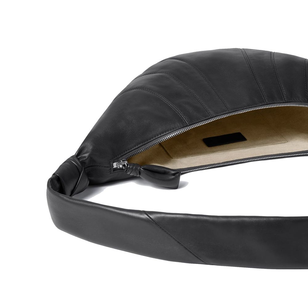 Lemaire Black Lamb Leather Shoulder Bag | Regal Royce