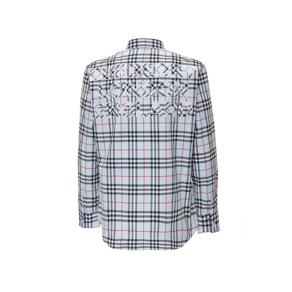 Burberry Blue Cotton Dress Shirt | Regal Royce