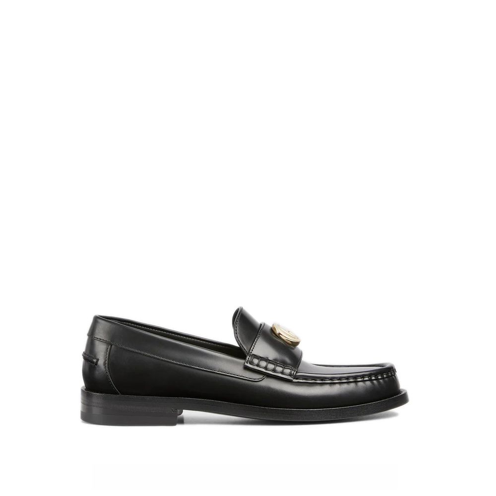 Gucci Black Leather Slip-On Loafers | Regal Royce