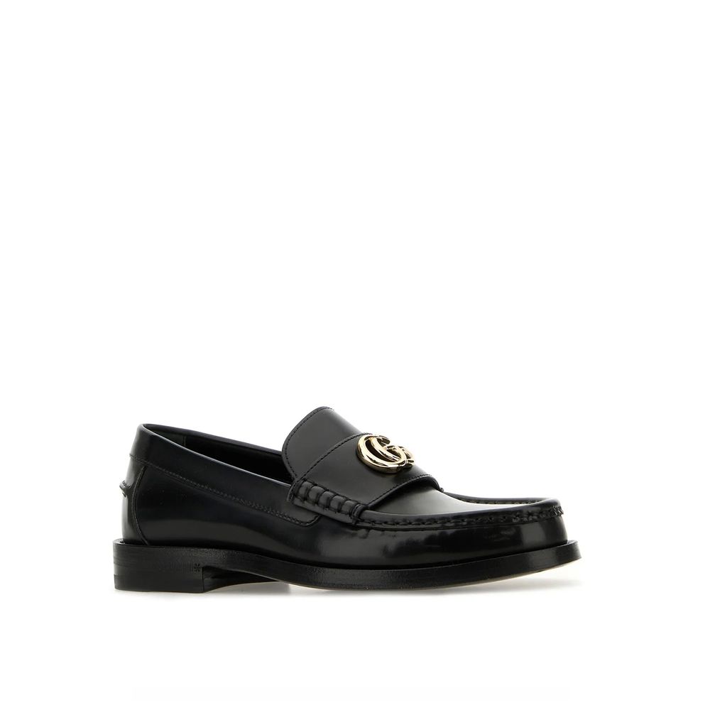 Gucci Black Leather Slip-On Loafers | Regal Royce