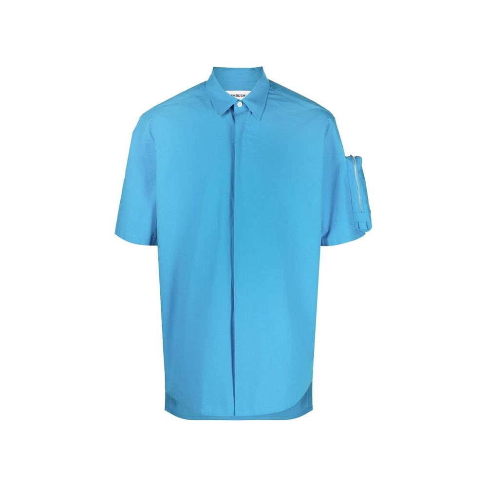 Ambush Blue Cotton Shortsleeve Shirt | Regal Royce