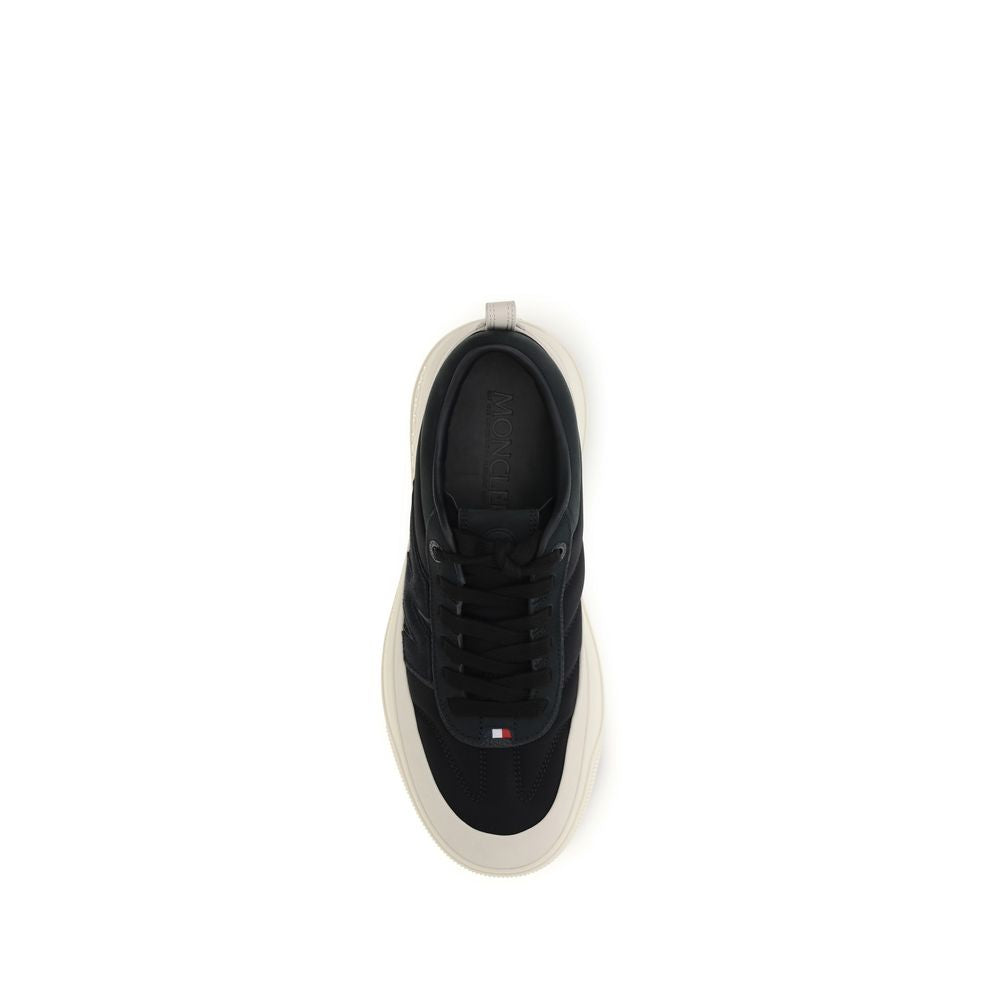 Moncler Black Calf Leather Bos Taurus Athletic Sneakers | Regal Royce