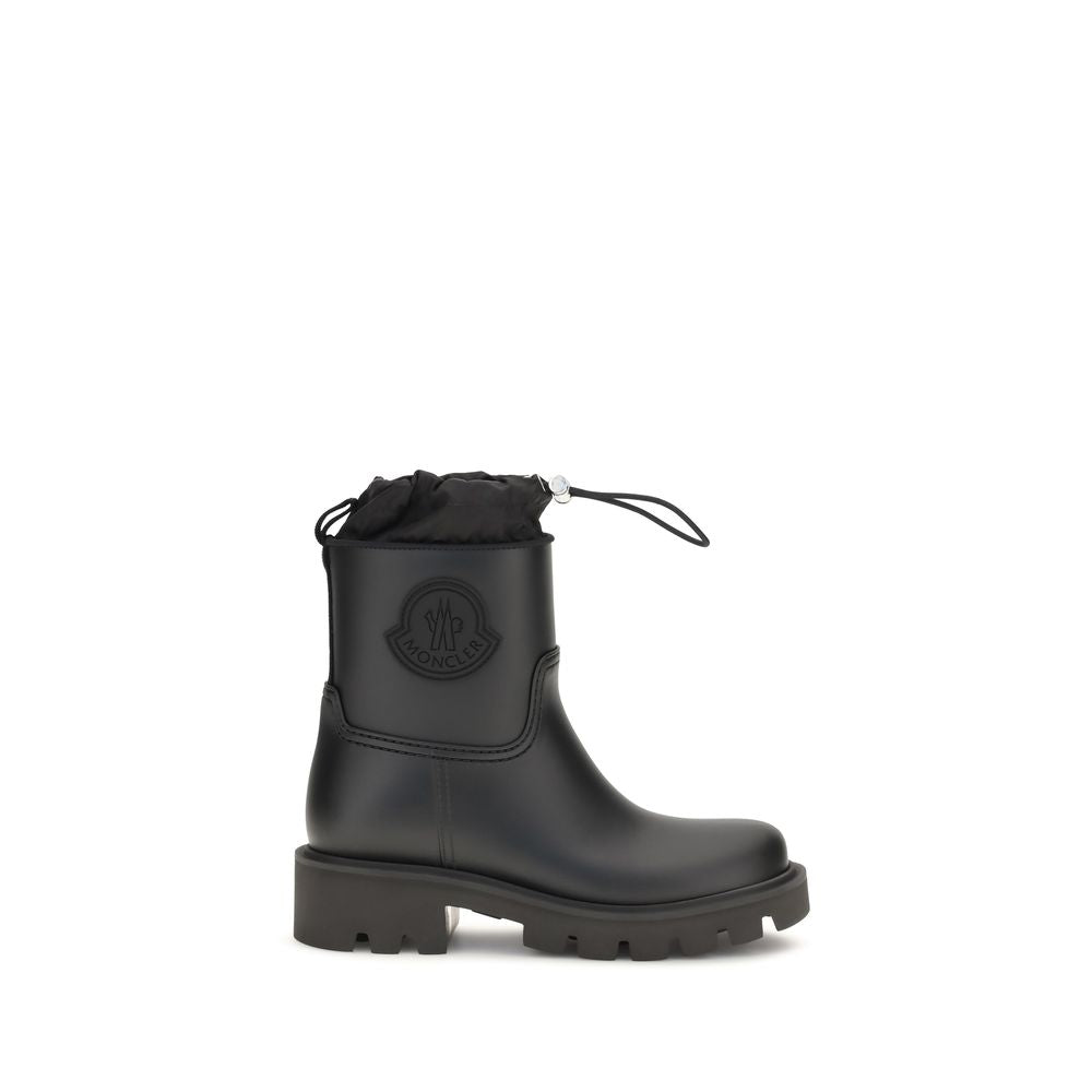 Moncler Black Pvc Rain Boots | Regal Royce