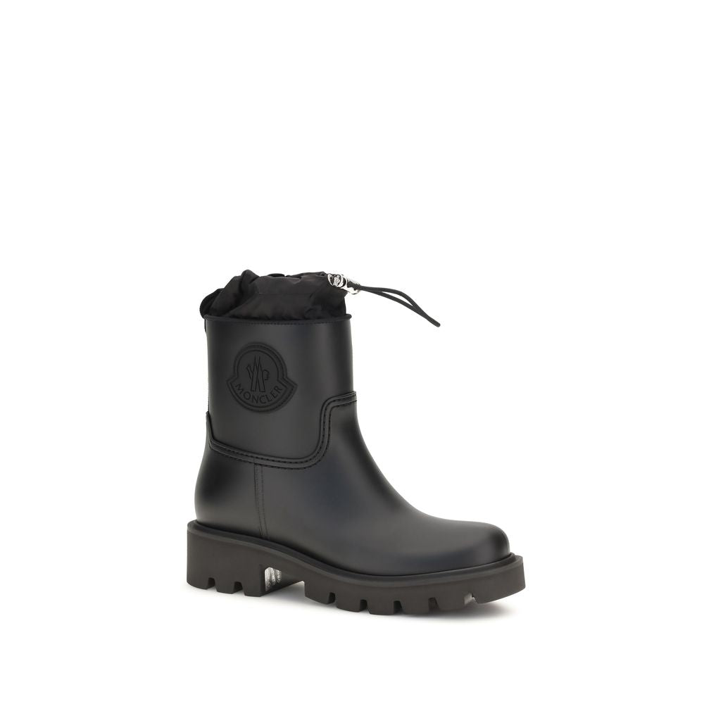 Moncler Black Pvc Rain Boots | Regal Royce