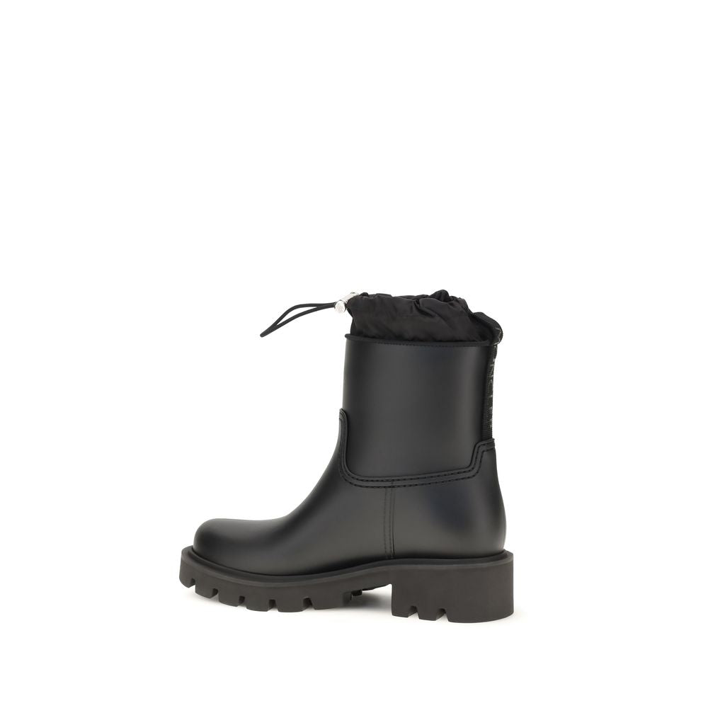 Moncler Black Pvc Rain Boots | Regal Royce