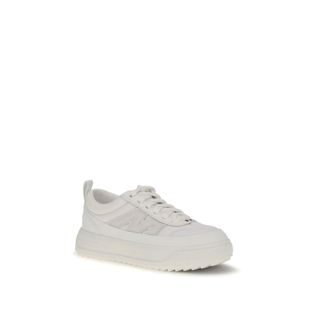 Moncler White Polyamide Athletic Sneakers | Regal Royce