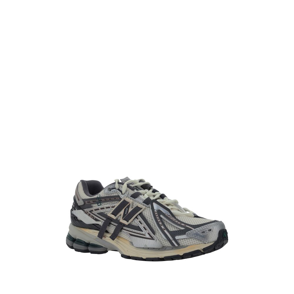 New Balance Silver Fabric Athletic Sneakers | Regal Royce
