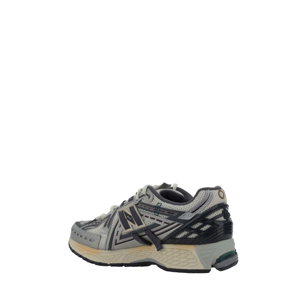 New Balance Silver Fabric Athletic Sneakers | Regal Royce