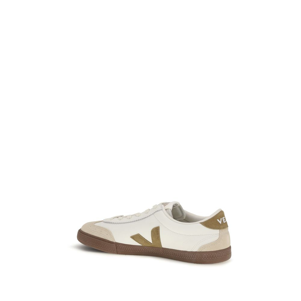 Veja Beige Calf Leather Bos Taurus Athletic Sneakers | Regal Royce