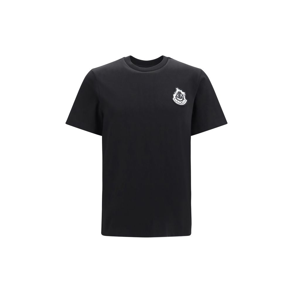 Moncler Black Cotton T-Shirt | Regal Royce