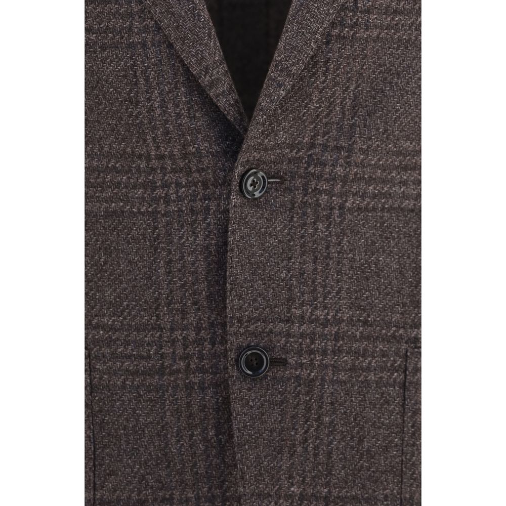 Lardini Brown Wool Oves Aries Blazer | Regal Royce