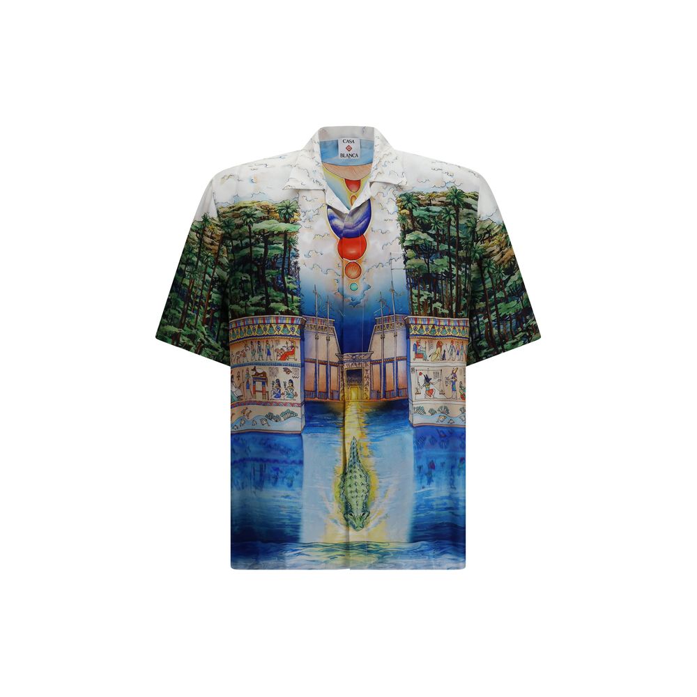 Casablanca Multicolor Silk Pattern Shirt | Regal Royce
