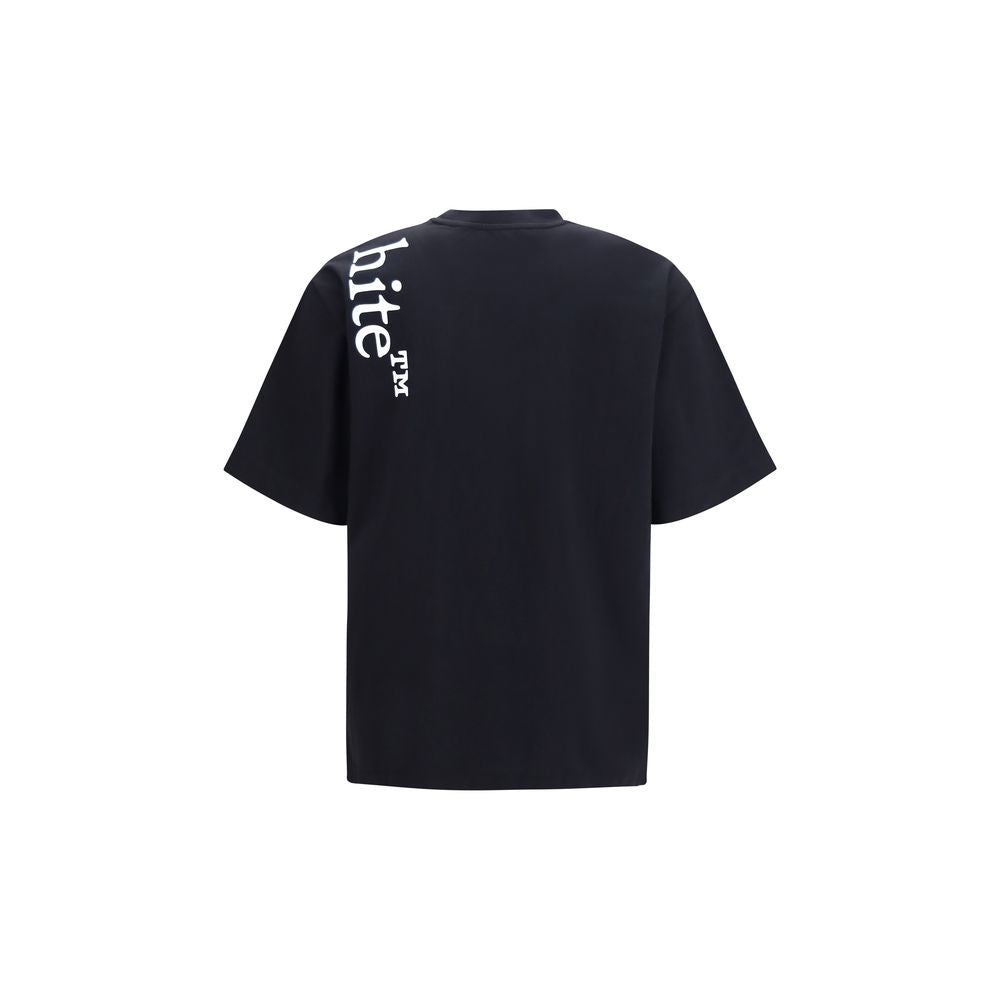 Off-White Black Cotton T-Shirt | Regal Royce