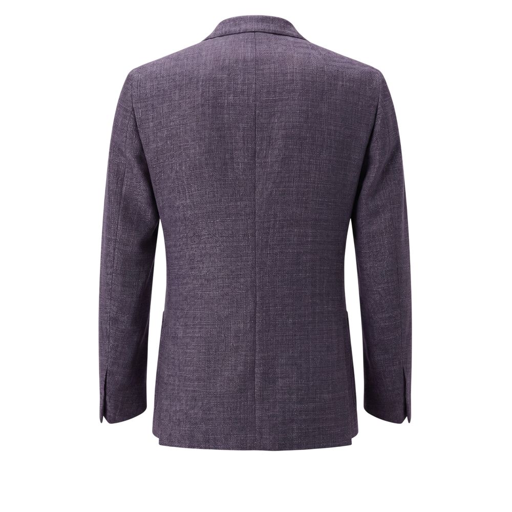 Peserico Blue Wool Men's Jacket | Regal Royce