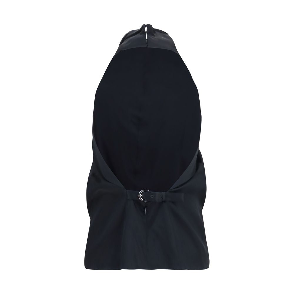 Khaite Black Acetate Blouse | Regal Royce