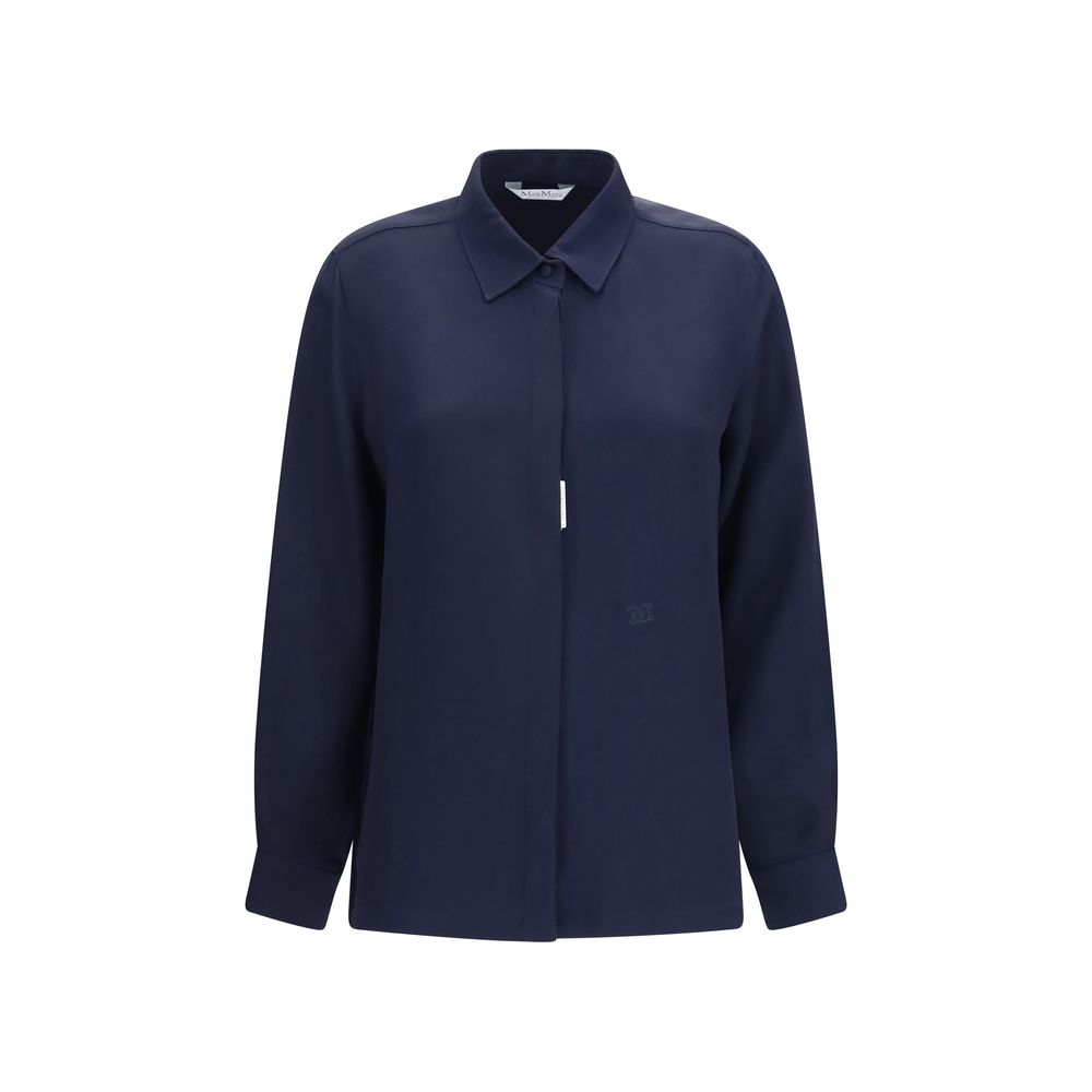 Max Mara Blue Silk Shirt | Regal Royce
