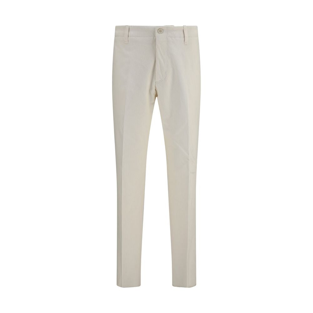 Lardini Beige Viscose Casual Pants | Regal Royce