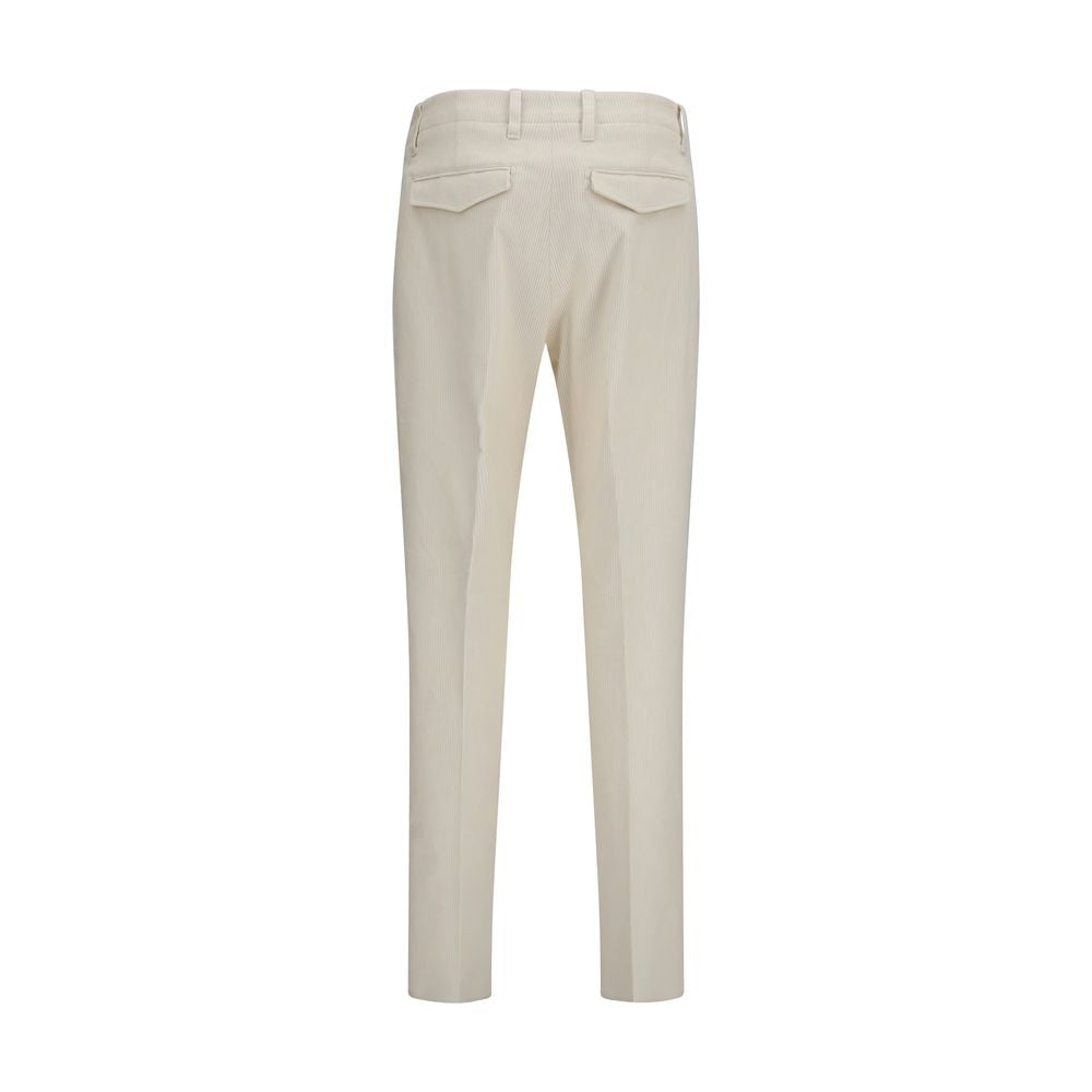 Lardini Beige Viscose Casual Pants | Regal Royce