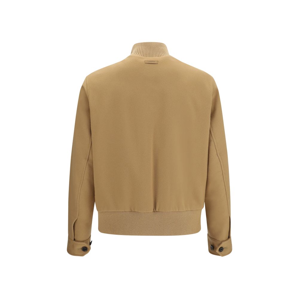Lardini Beige Wool Oves Aries Full-Length Jacket | Regal Royce