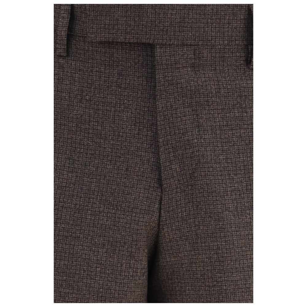 Lardini Brown Viscose Dress Pants | Regal Royce