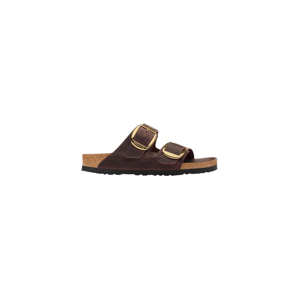 Birkenstock Brown Leather Flat Sandals | Regal Royce