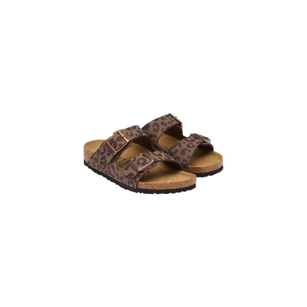 Birkenstock Brown Synthetic Flat Sandals | Regal Royce