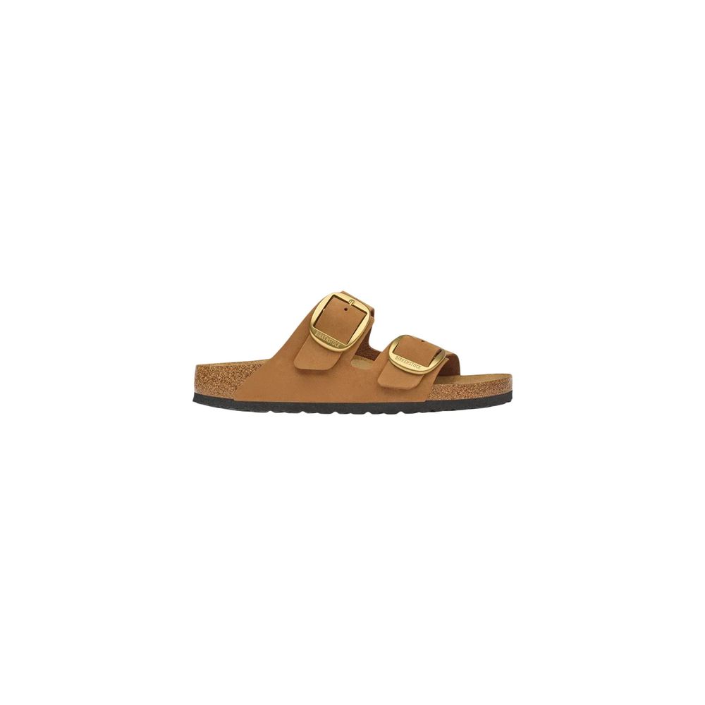 Birkenstock Brown Leather Flat Sandals | Regal Royce