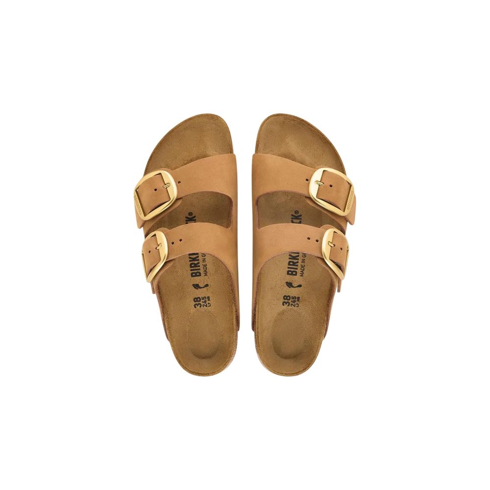 Birkenstock Brown Leather Flat Sandals | Regal Royce