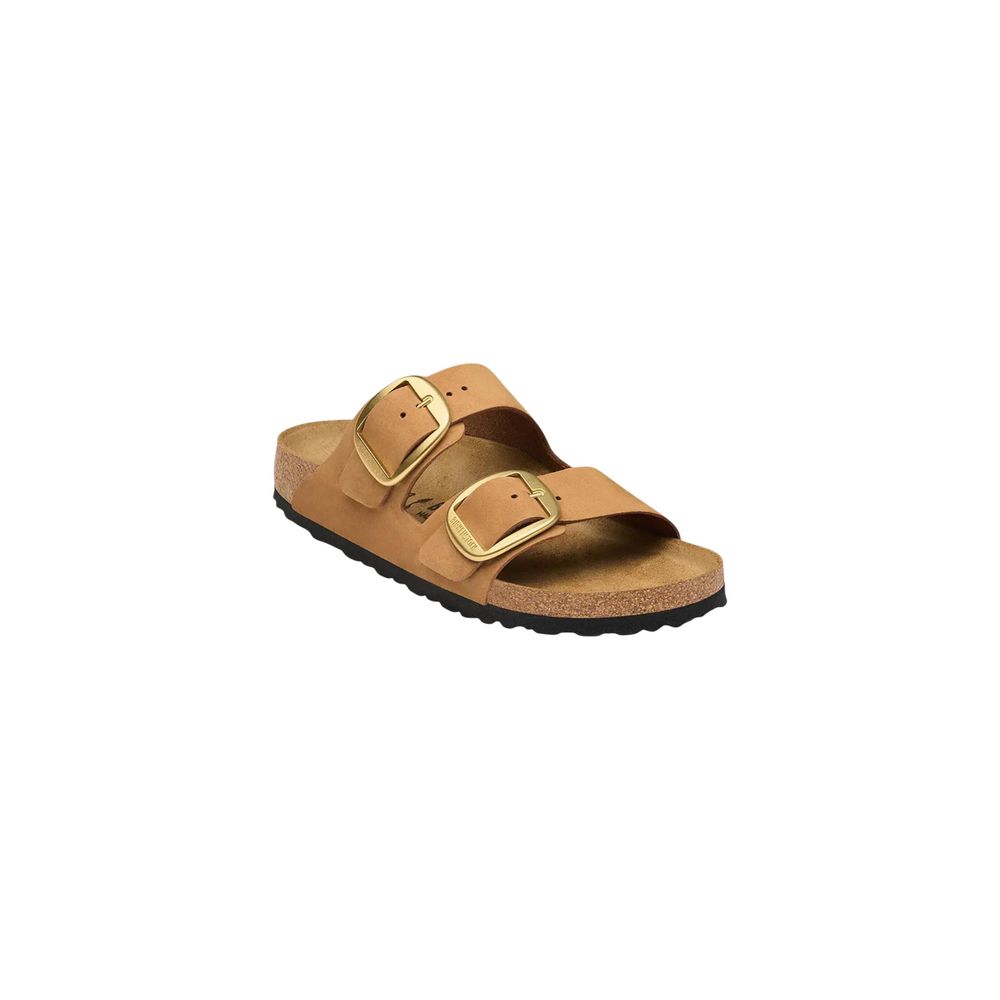 Birkenstock Brown Leather Flat Sandals | Regal Royce