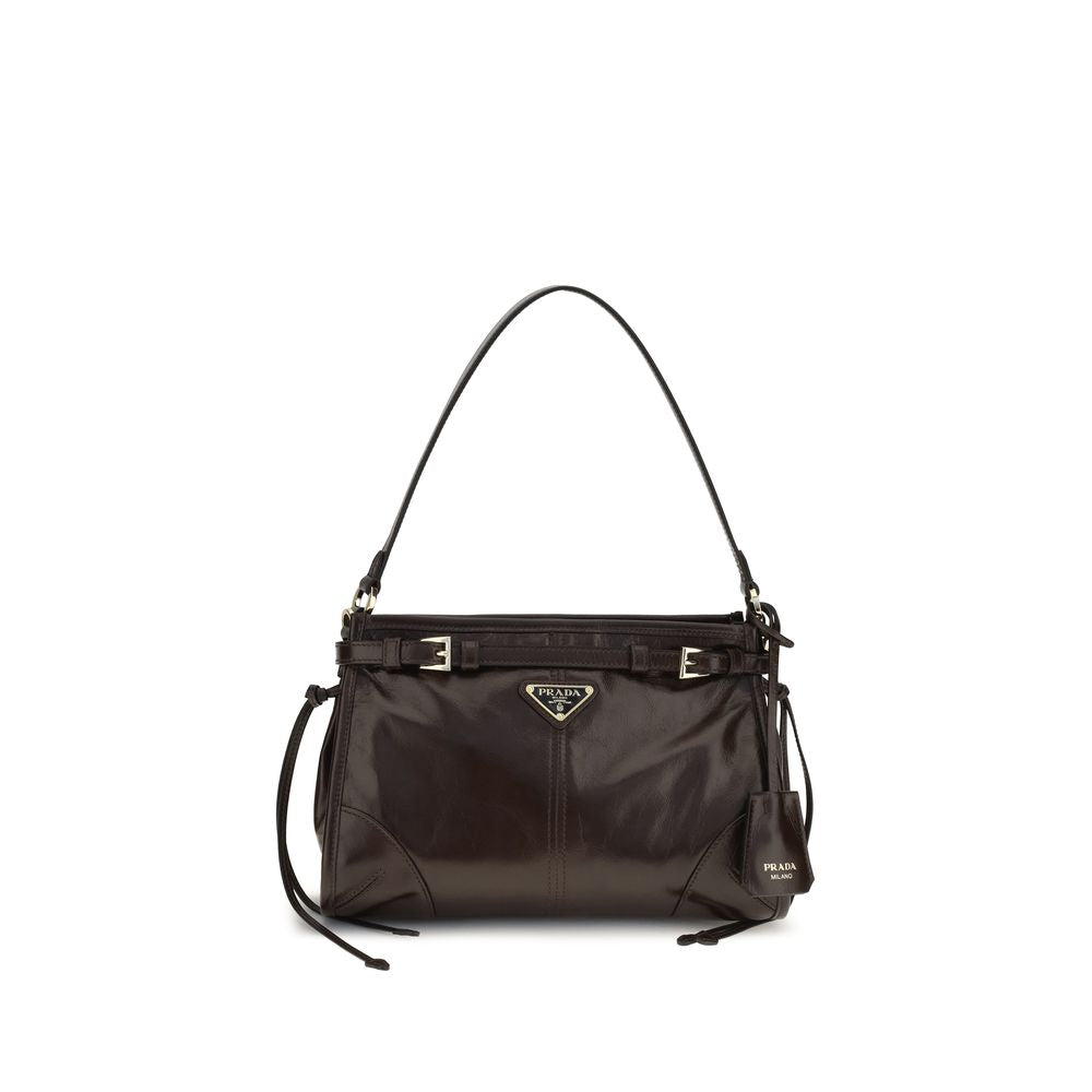 Prada Brown Calf Leather Bos Taurus Handbag | Regal Royce