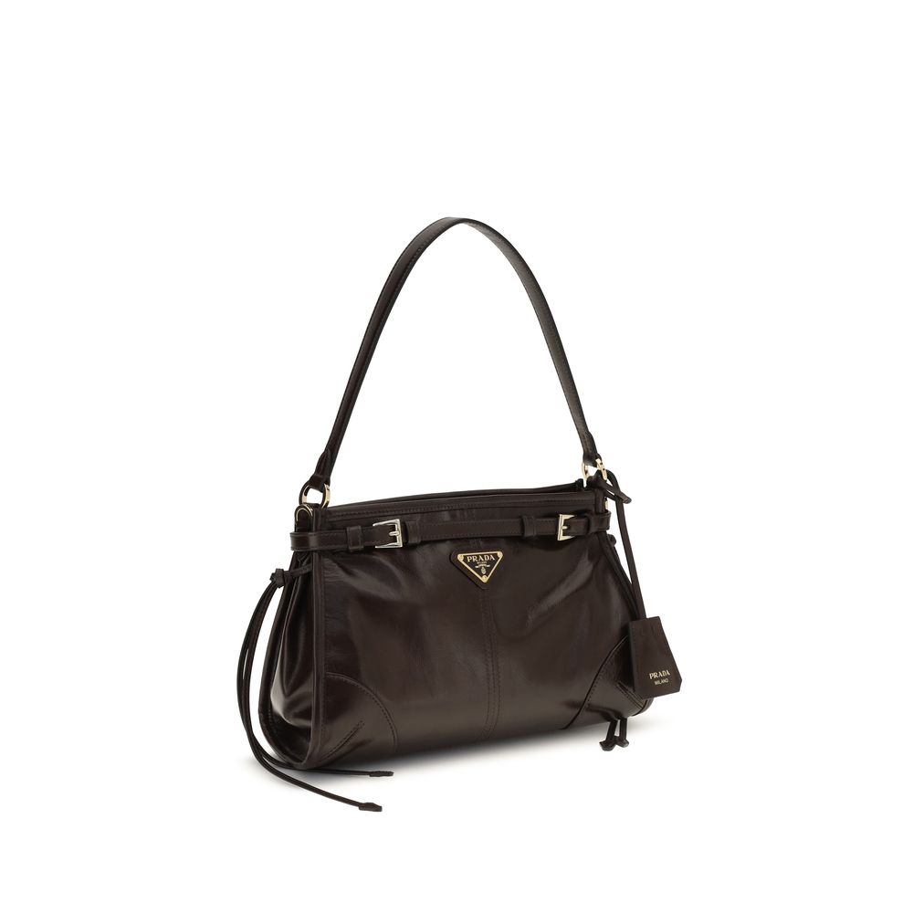 Prada Brown Calf Leather Bos Taurus Handbag | Regal Royce
