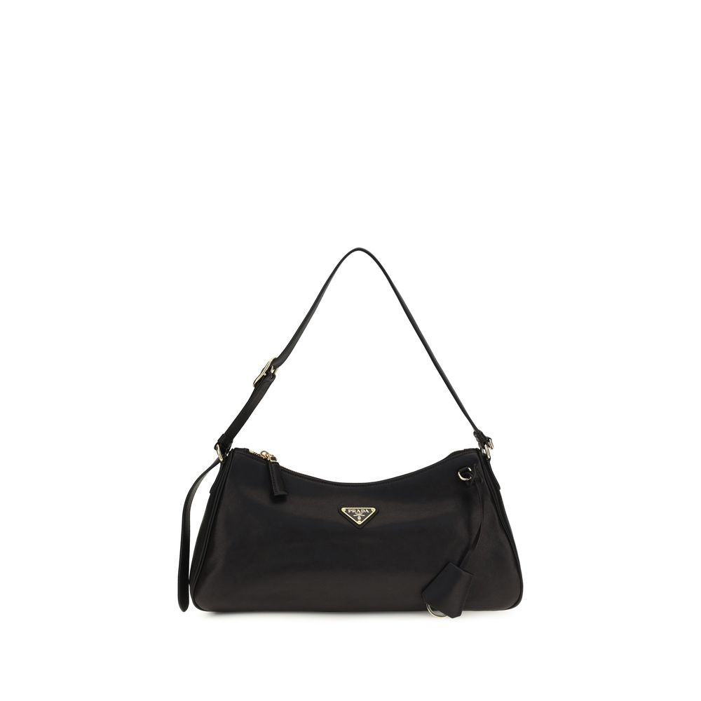 Prada Black Calf Leather Bos Taurus Shoulder Bag | Regal Royce